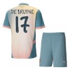 Original Trikotsatz Manchester City De Bruyne 17 4.trikot 2024-25 Für Kinder